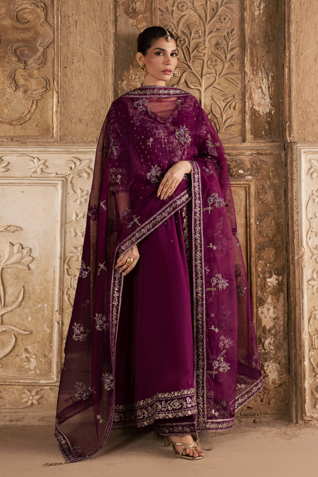Plum Raha 3Pc - Festive Luxe Pret
