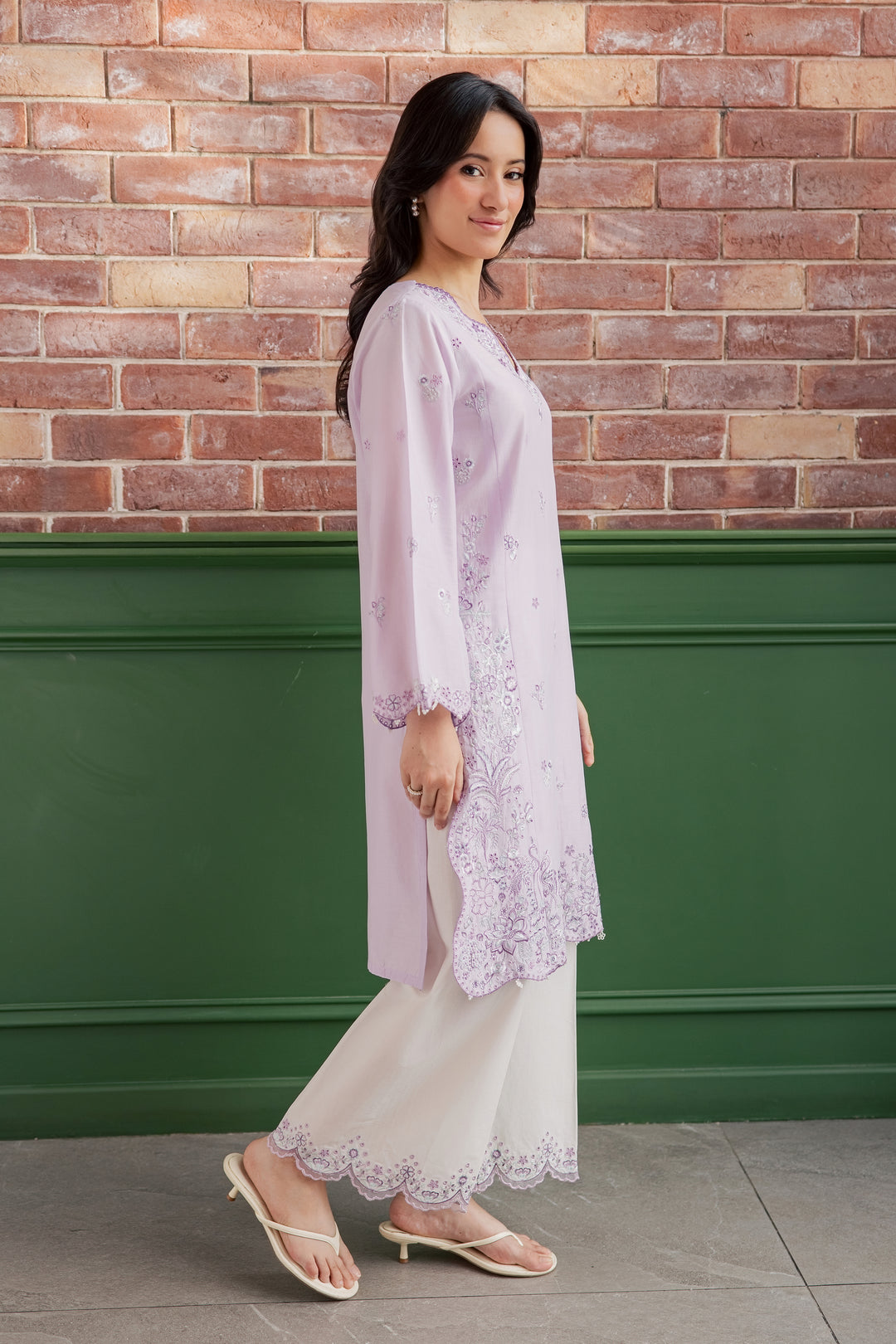 Fleura 2Pc - Embroidered Lawn Dress