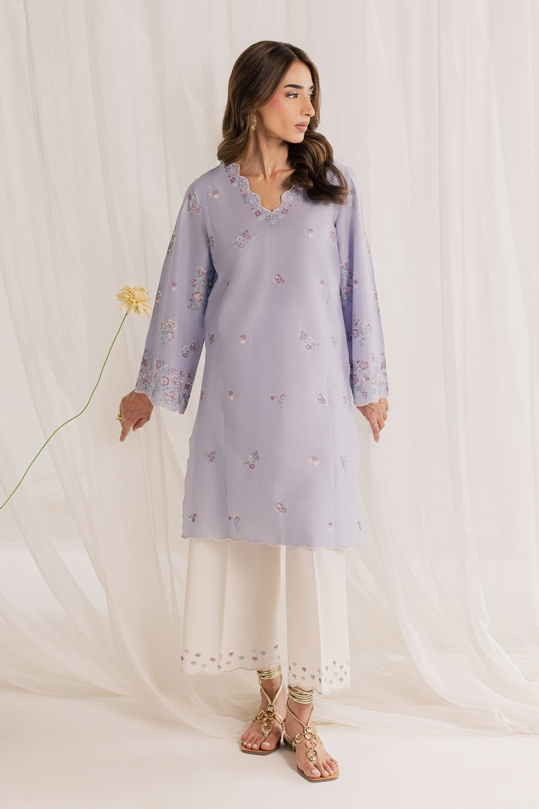 Phelia 2Pc - Embroidered Lawn Dress
