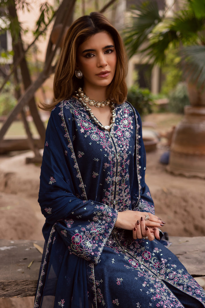 Jenisa 3Pc - Embroidered Festive Pret