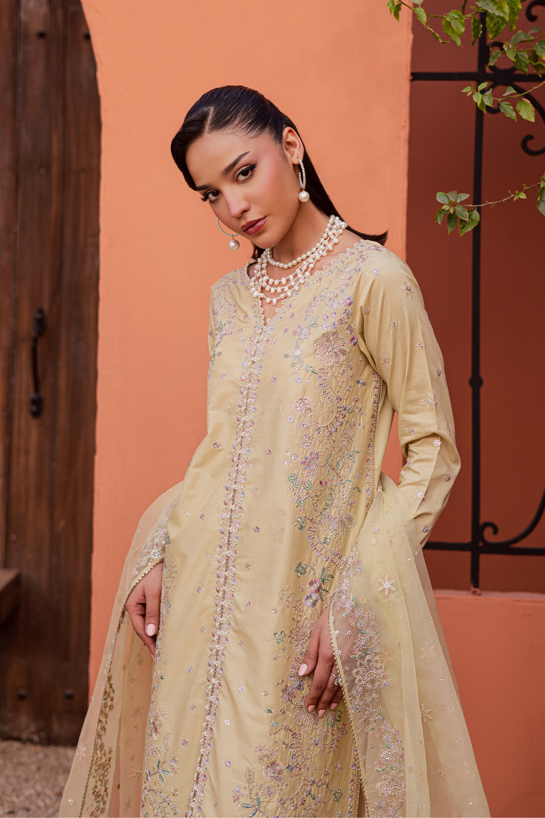 Felia 3Pc - Festive Embroidered Lawn