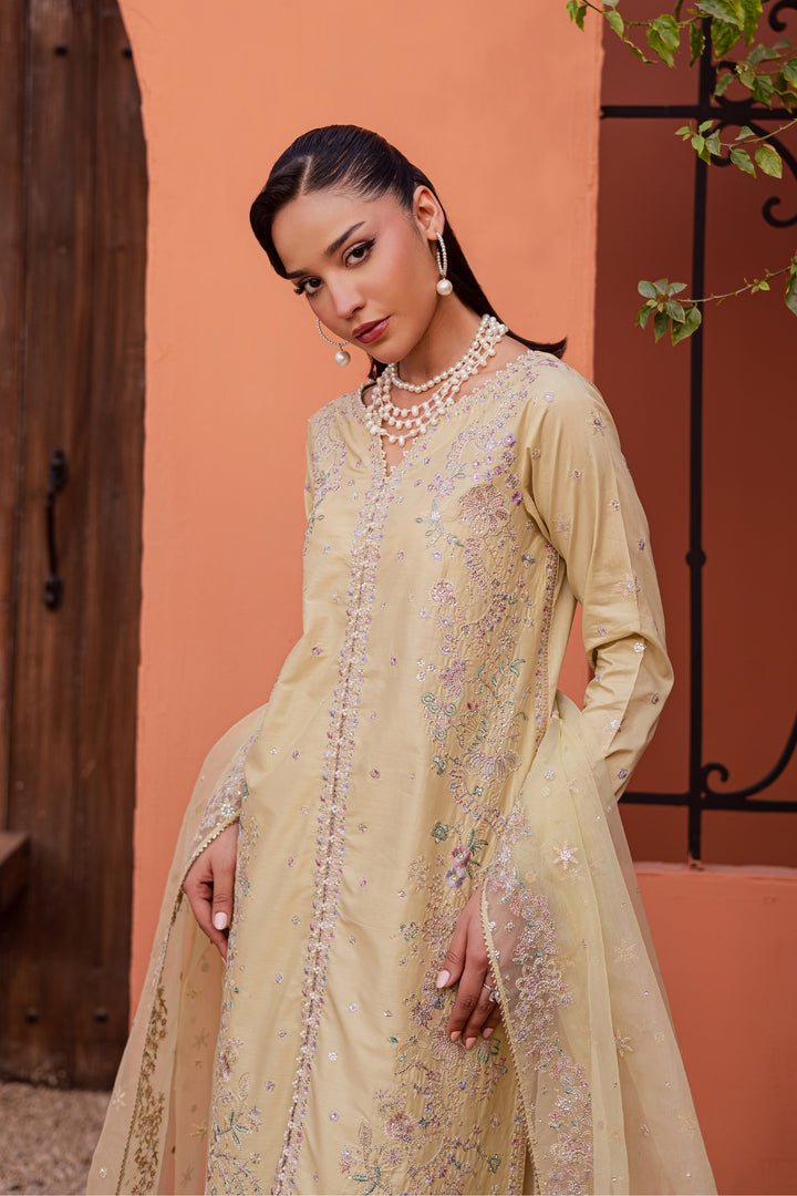 Felia 3Pc - Festive Embroidered Lawn