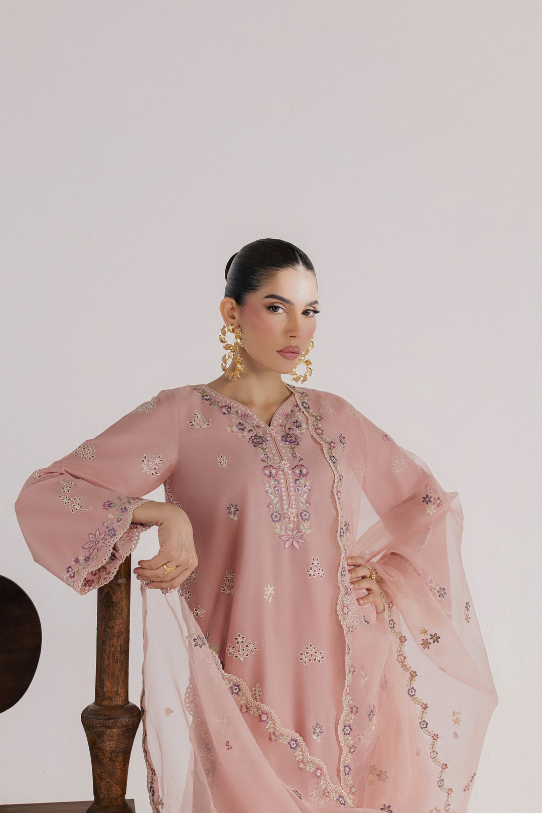 Taffy Macaron 3Pc - Luxury Embroidered Lawn