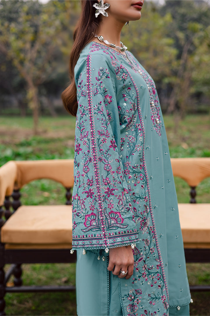 Khushbakht 2Pc - Festive Embroidered Lawn