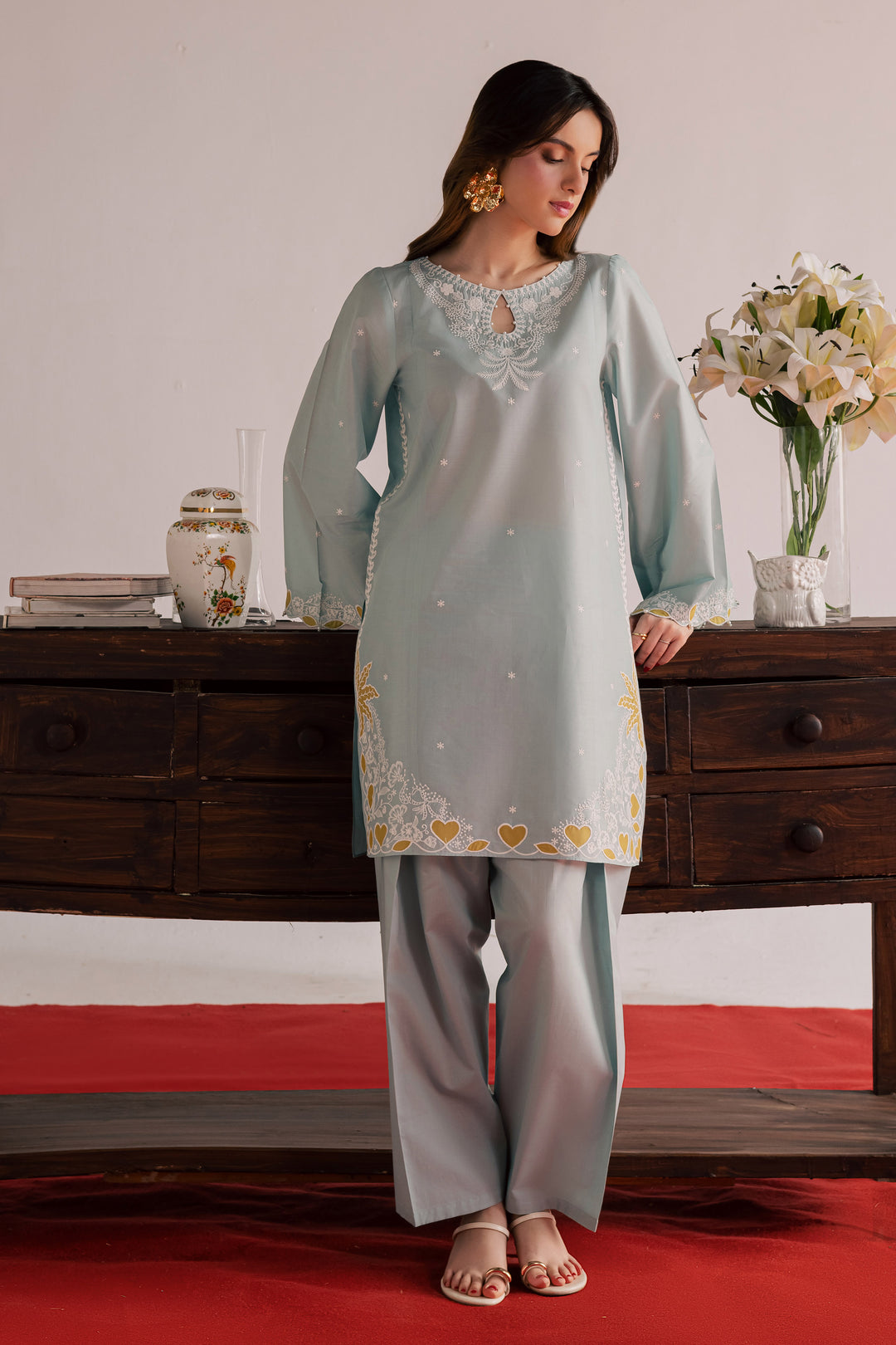 Shooting Star 2Pc - Embroidered Lawn Dress