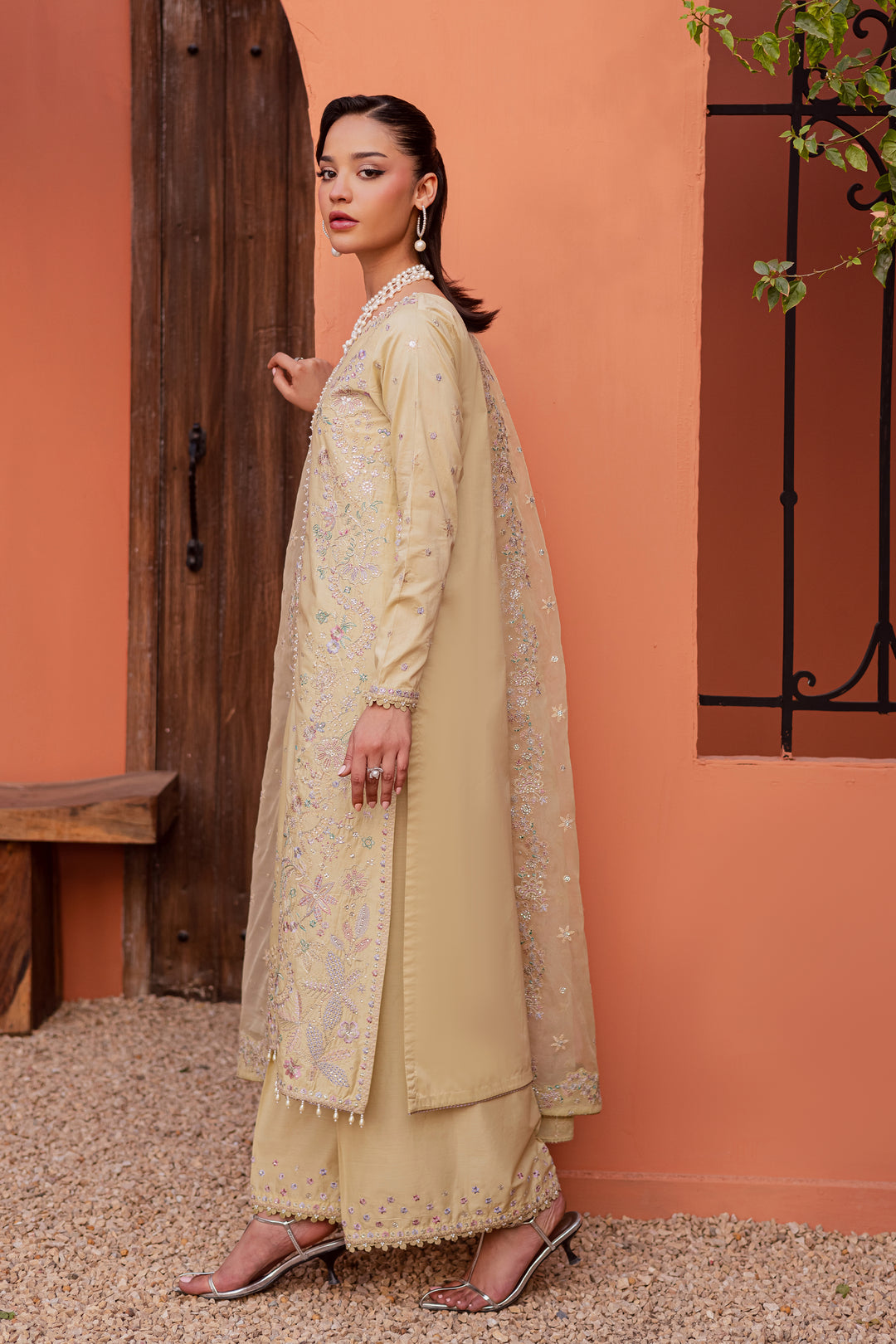 Felia 3Pc - Festive Embroidered Lawn