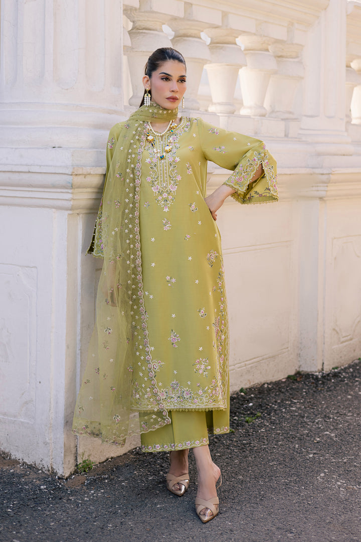 Nirvanah Blue 3Pc - Luxury Embroidered Lawn