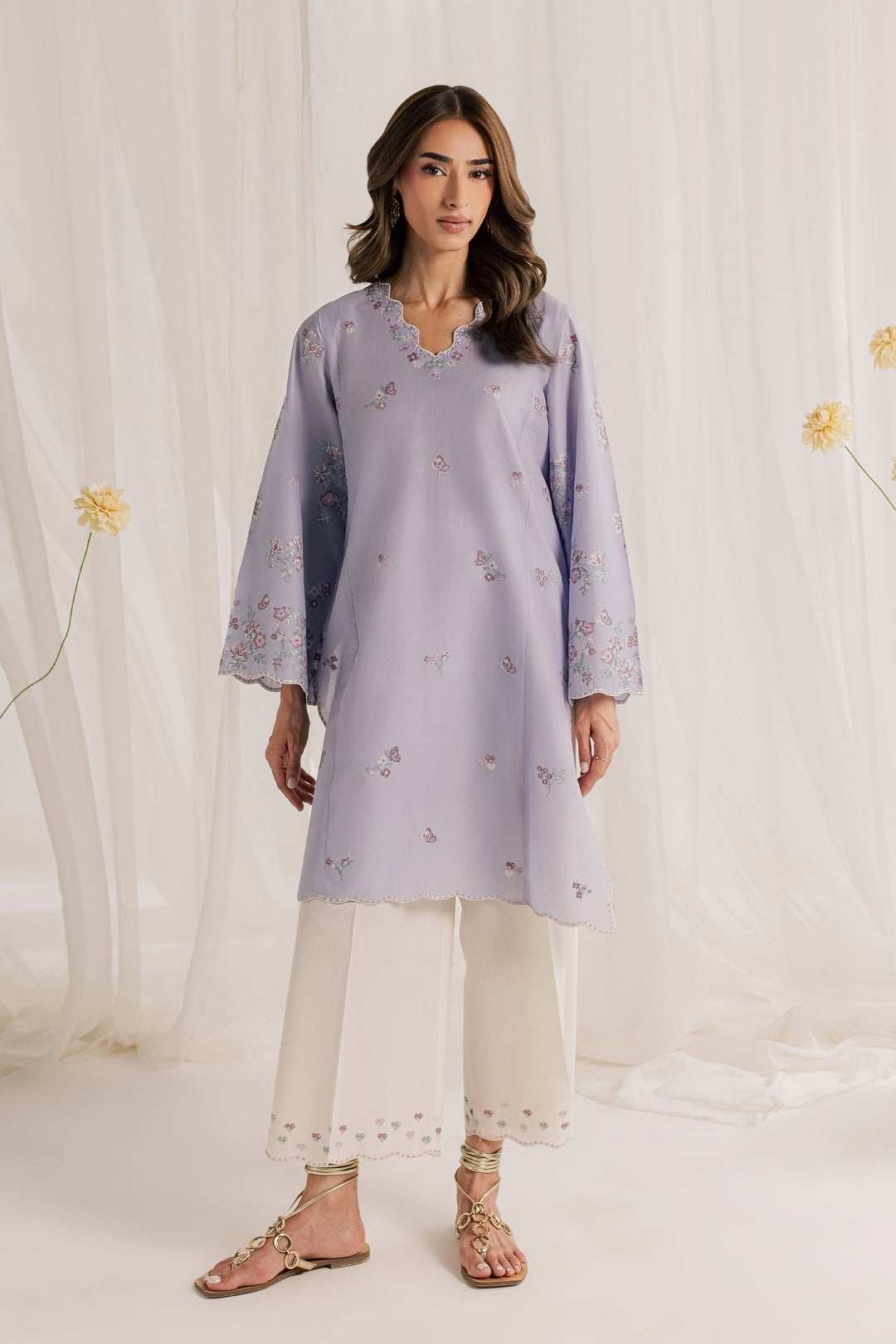 Phelia 2Pc - Embroidered Lawn Dress