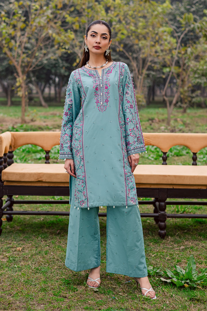 Khushbakht 2Pc - Festive Embroidered Lawn