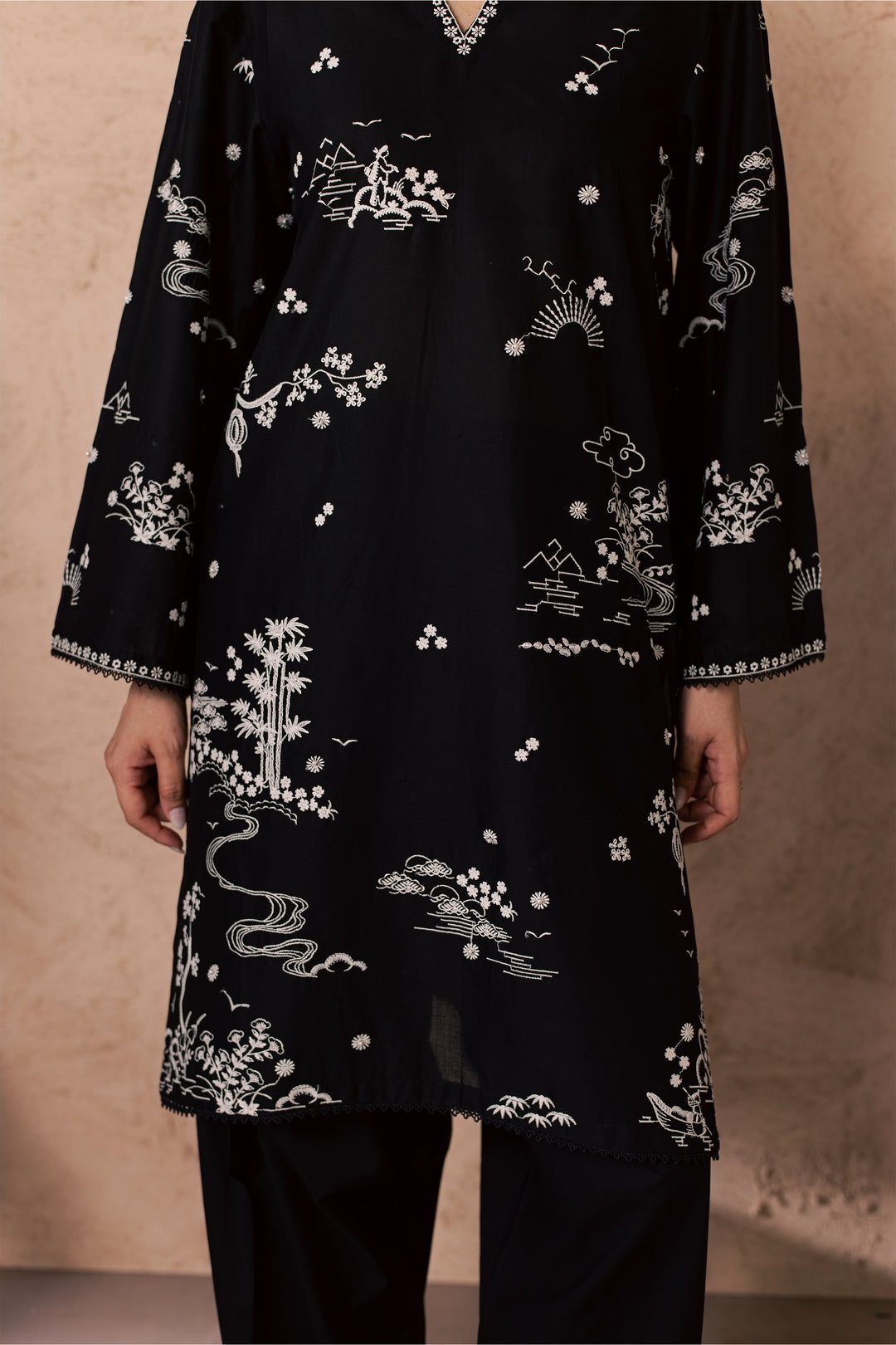 Elan 2Pc - Embroidered Lawn Dress