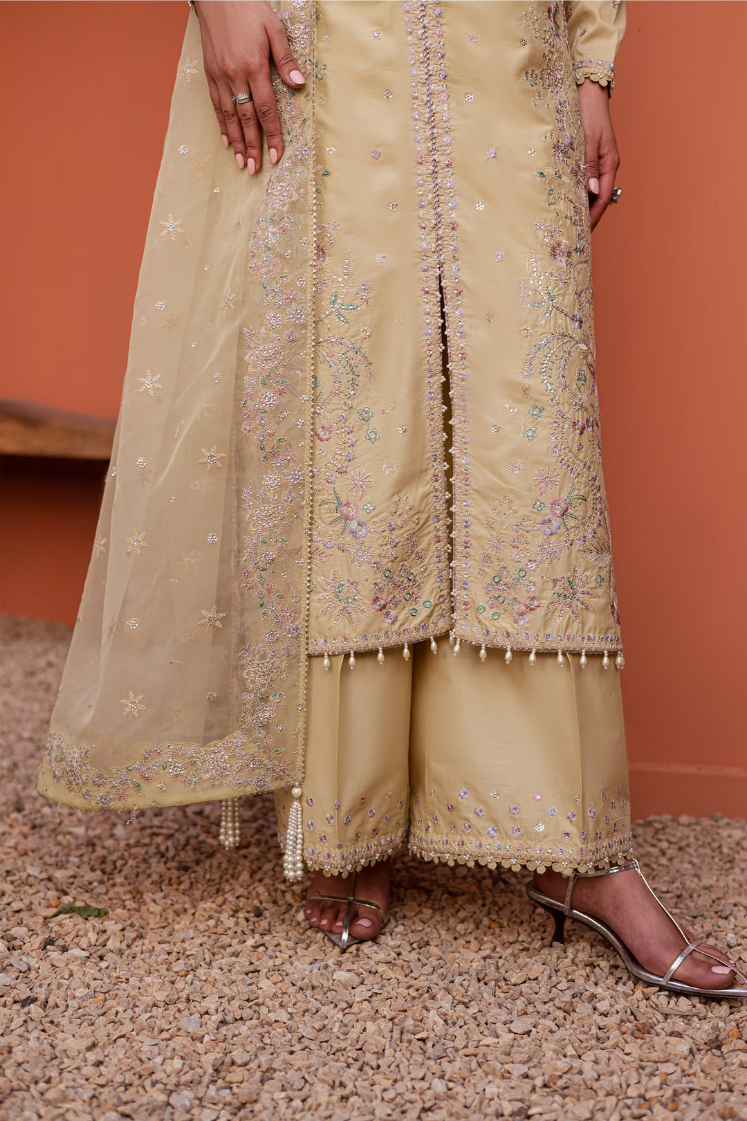 Felia 3Pc - Festive Embroidered Lawn