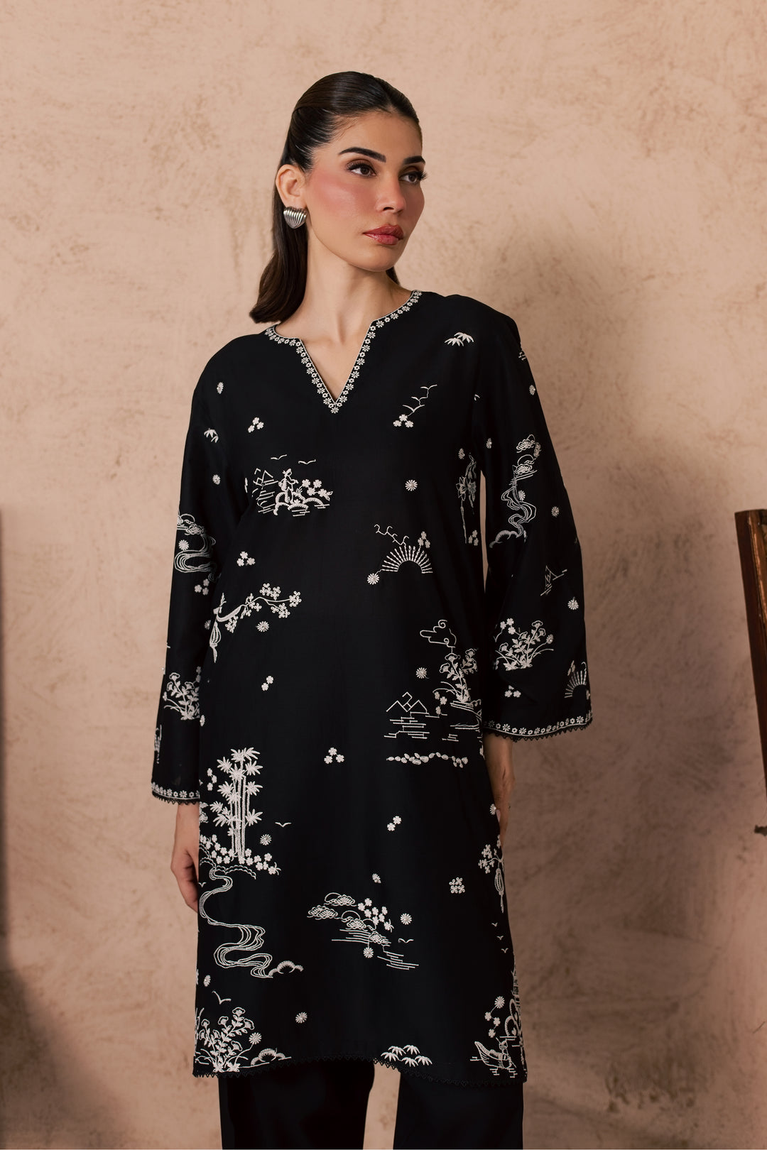 Elan 2Pc - Embroidered Lawn Dress