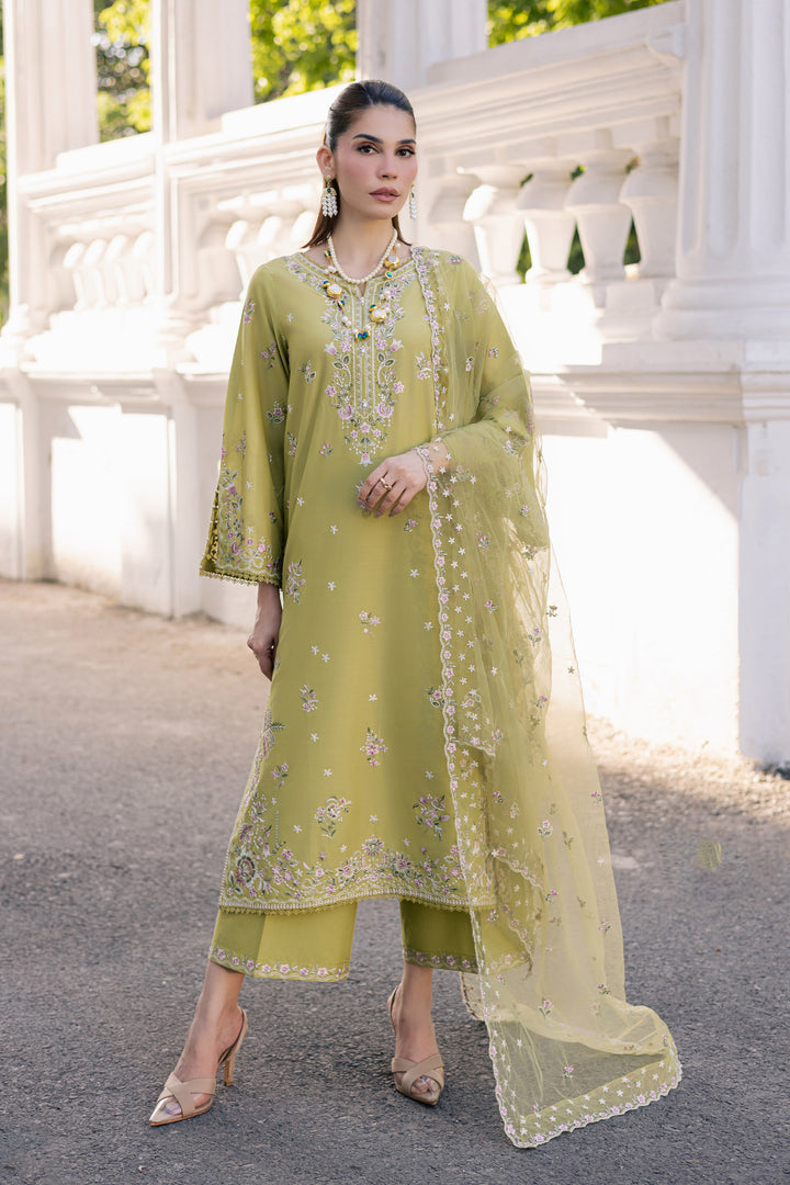 Nirvanah Blue 3Pc - Luxury Embroidered Lawn