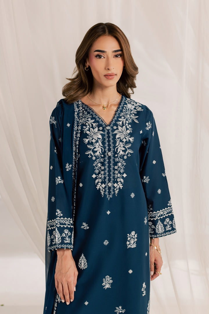 Esaam 3Pc - Embroidered Lawn Dress