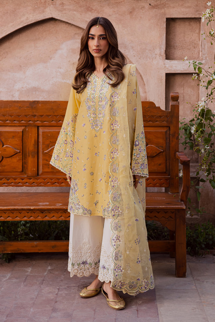 Goldilocks 3Pc - Festive Embroidered Lawn