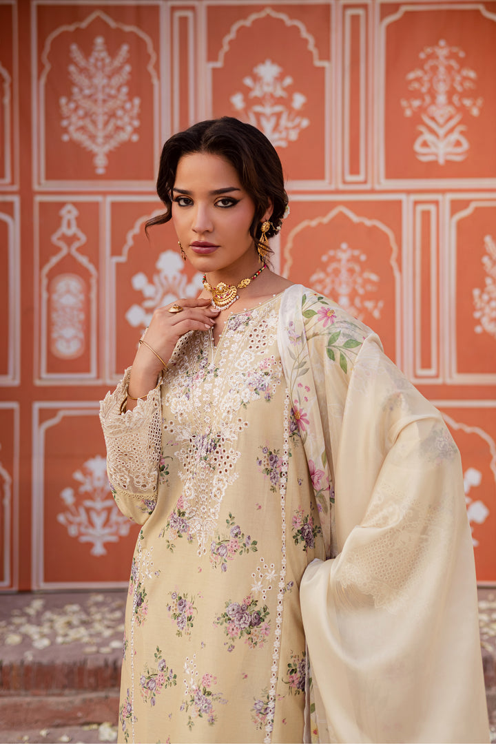 Yellow Pie 3Pc - Festive Eid Prints