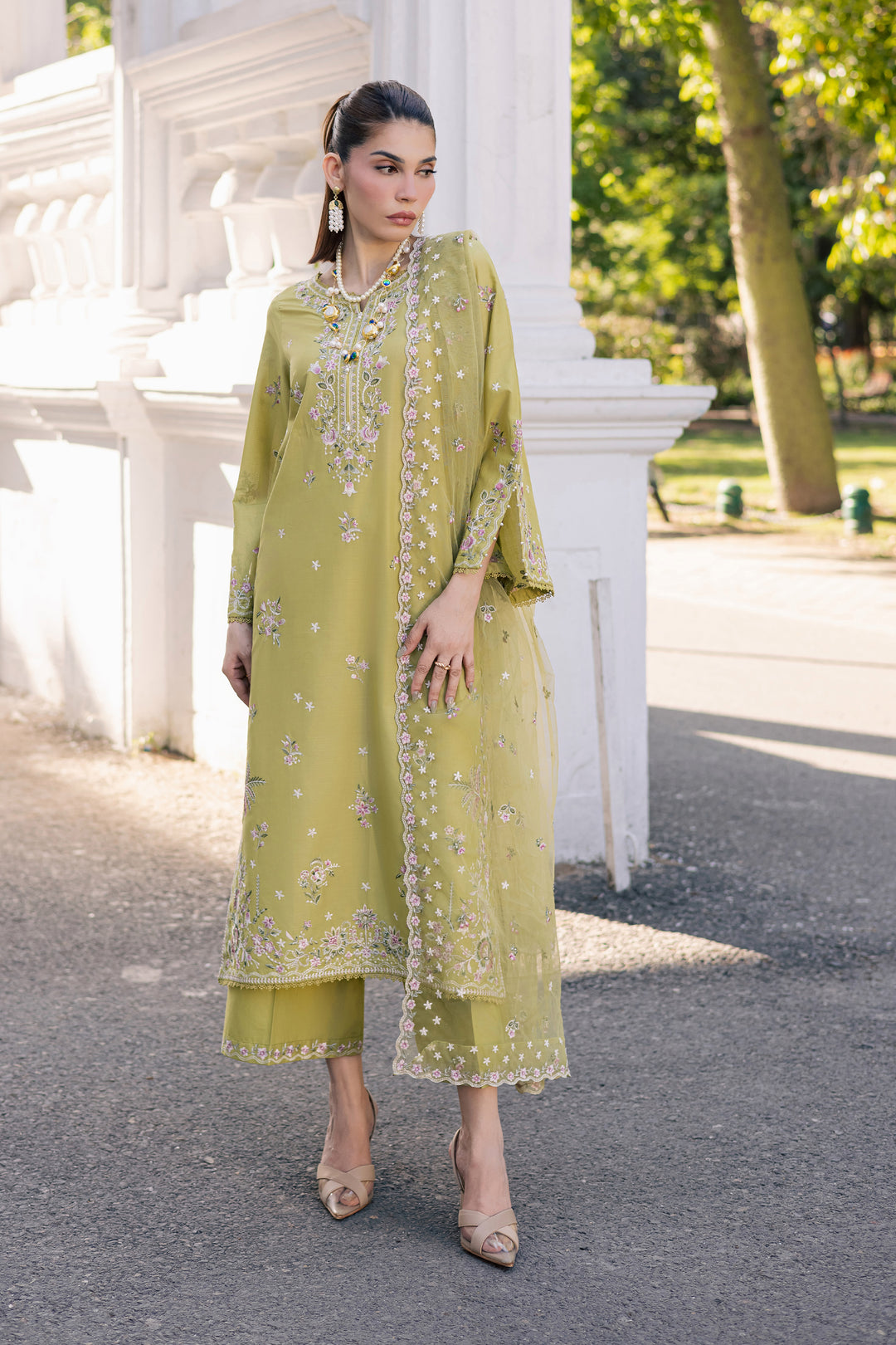 Nirvanah 3Pc - Festive Embroidered Lawn