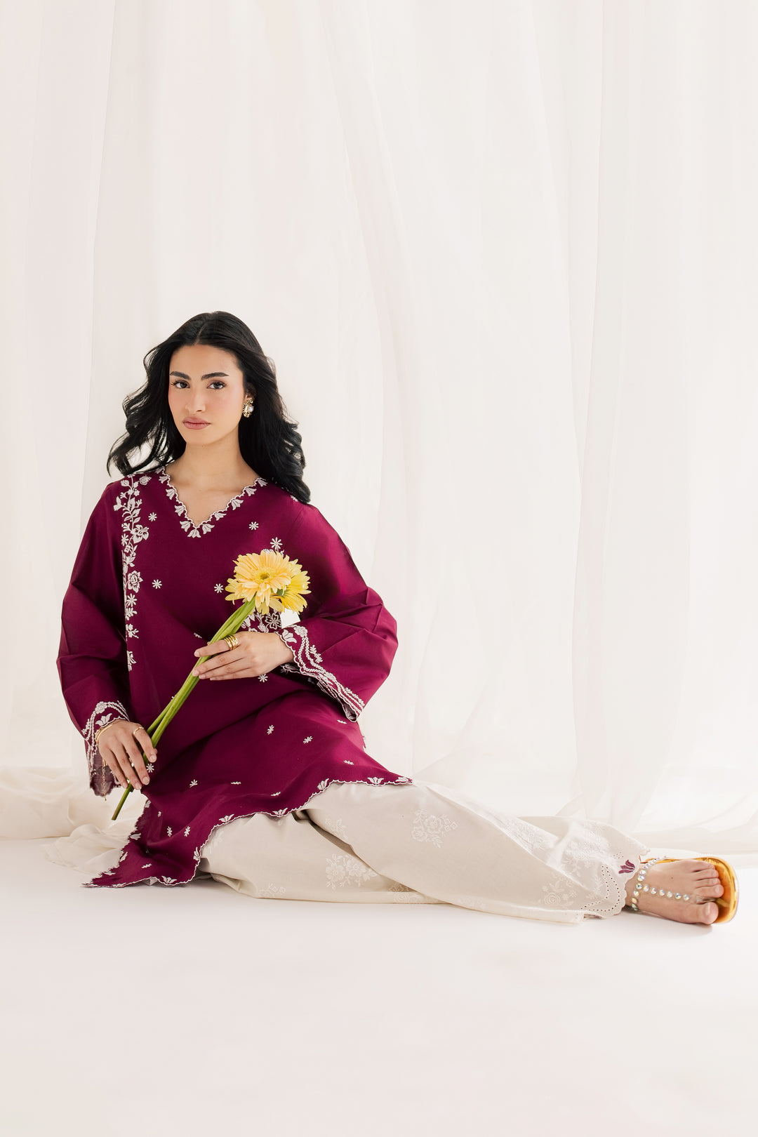 Jam Heart 2Pc - Embroidered Lawn Dress