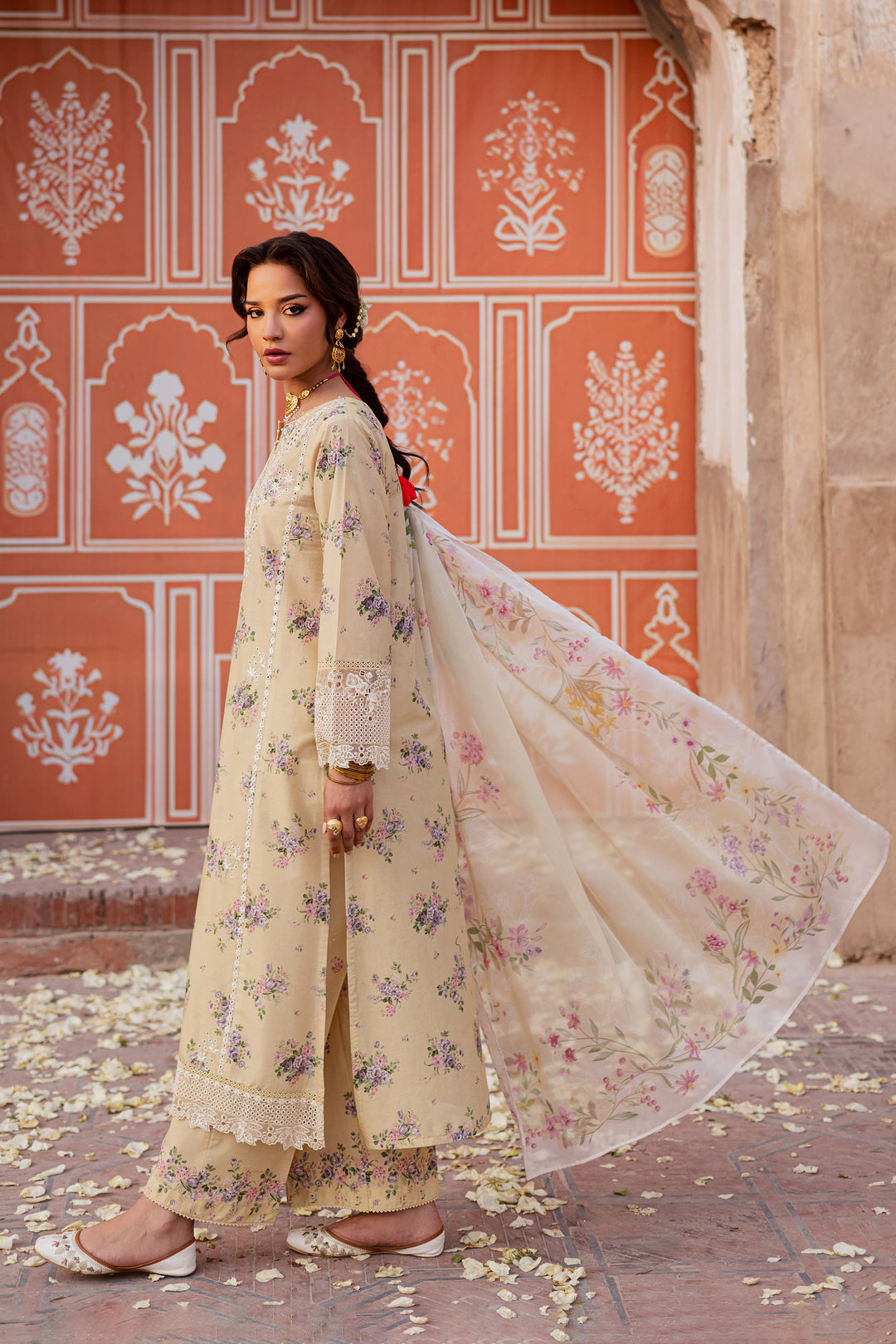 Yellow Pie 3Pc - Festive Eid Prints