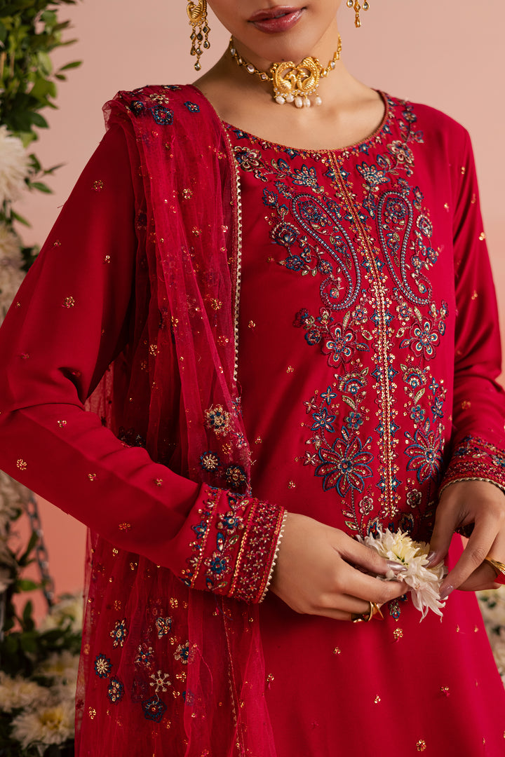 Red Sona 3Pc - Festive Luxe Pret