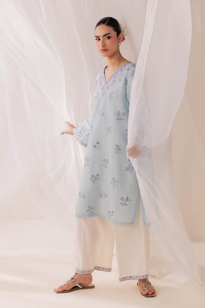 Hanat 3Pc - Luxury Embroidered Lawn