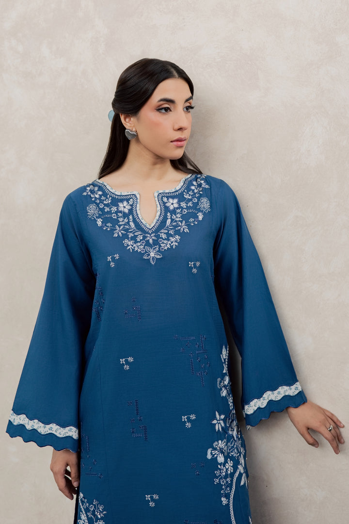 Dark Ravena 2Pc - Embroidered Lawn Dress
