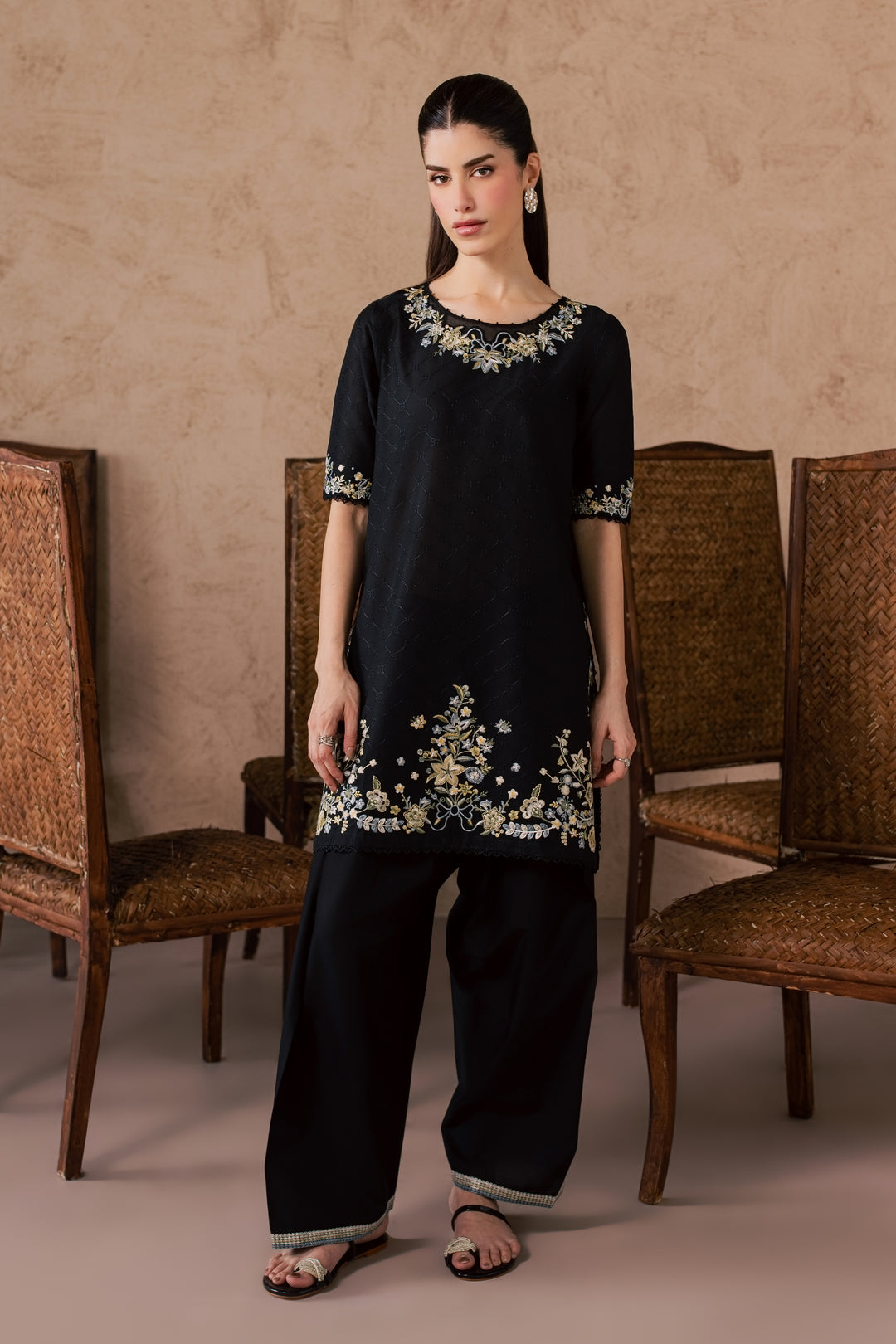 Venom Veil 2Pc - Embroidered Lawn Dress