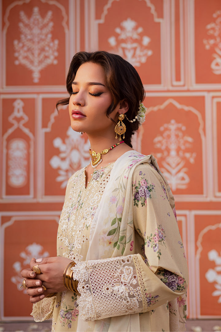 Yellow Pie 3Pc - Festive Eid Prints