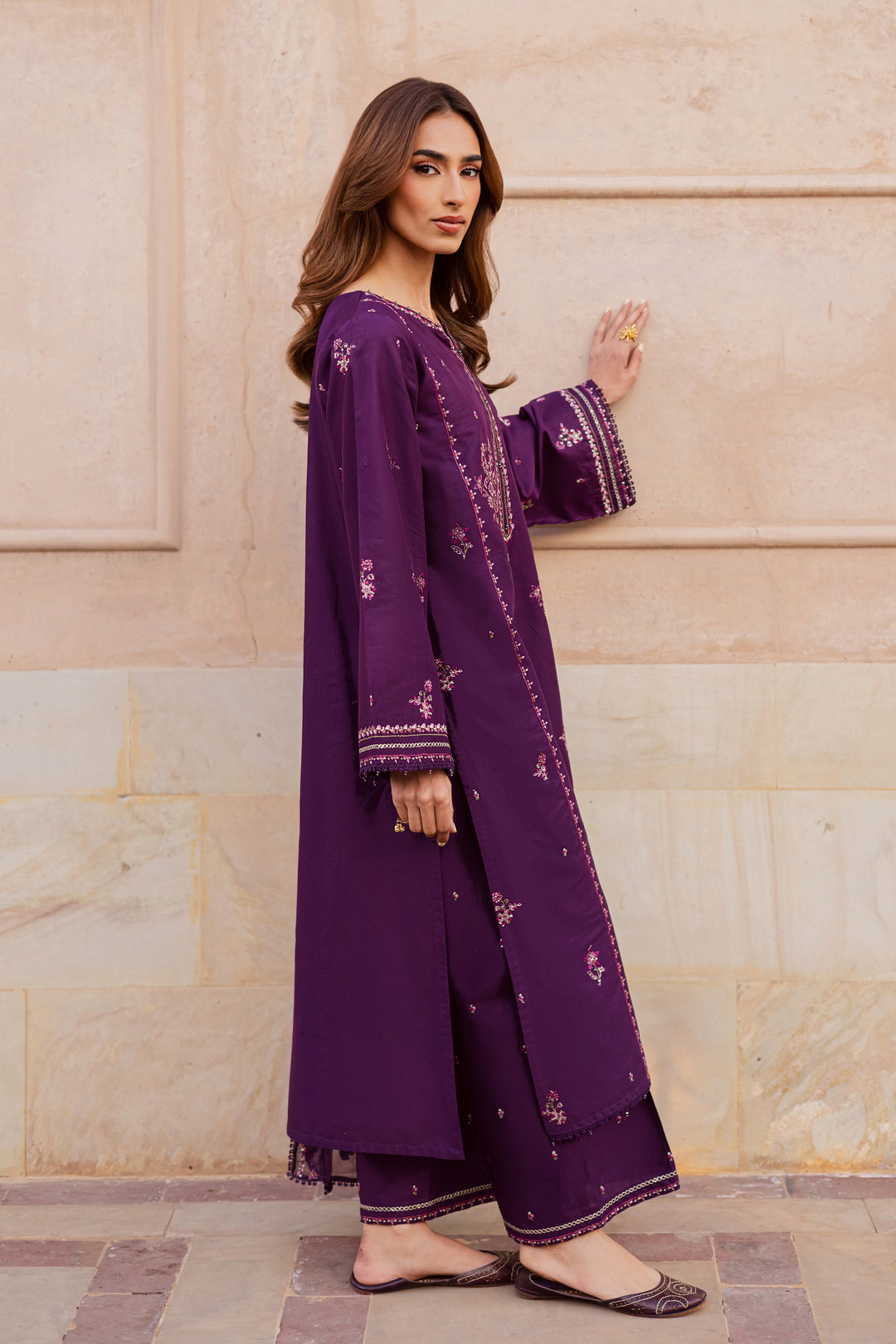 Mashayem 3Pc - Festive Embroidered Lawn