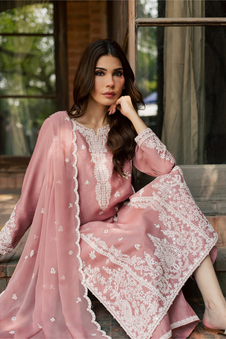 Calliope 3Pc - Embroidered Karandi Pret