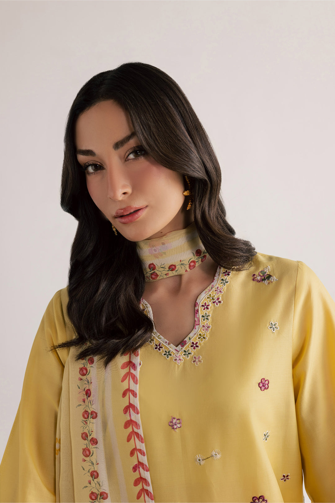 Cardiff 3Pc - Embroidered Lawn Dress