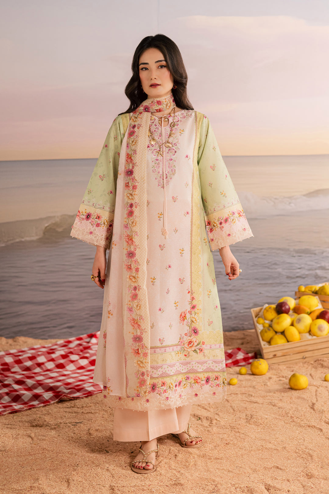 Syrus 3Pc - Printed Lawn Dress