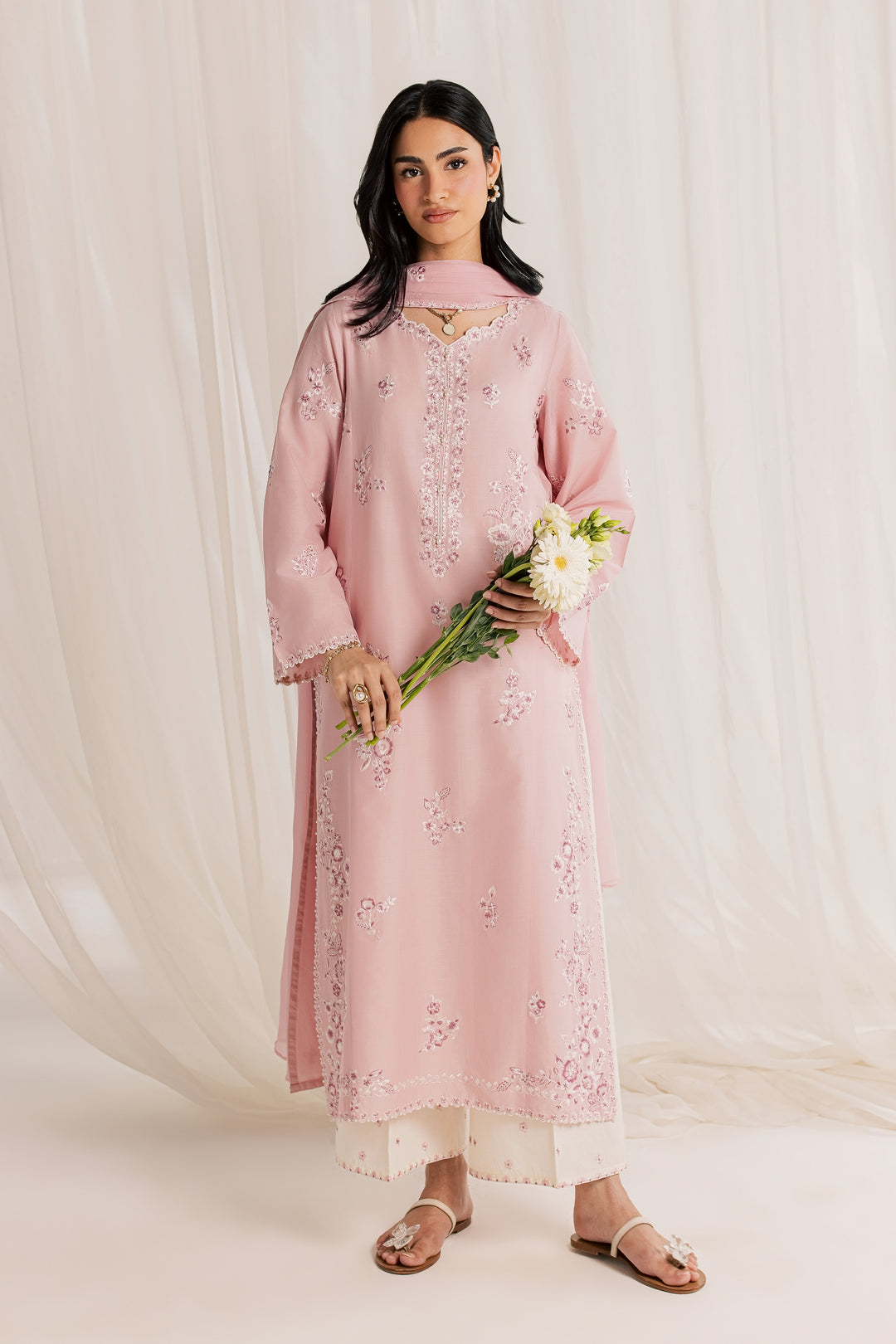 Seda 3Pc - Embroidered Lawn Dress