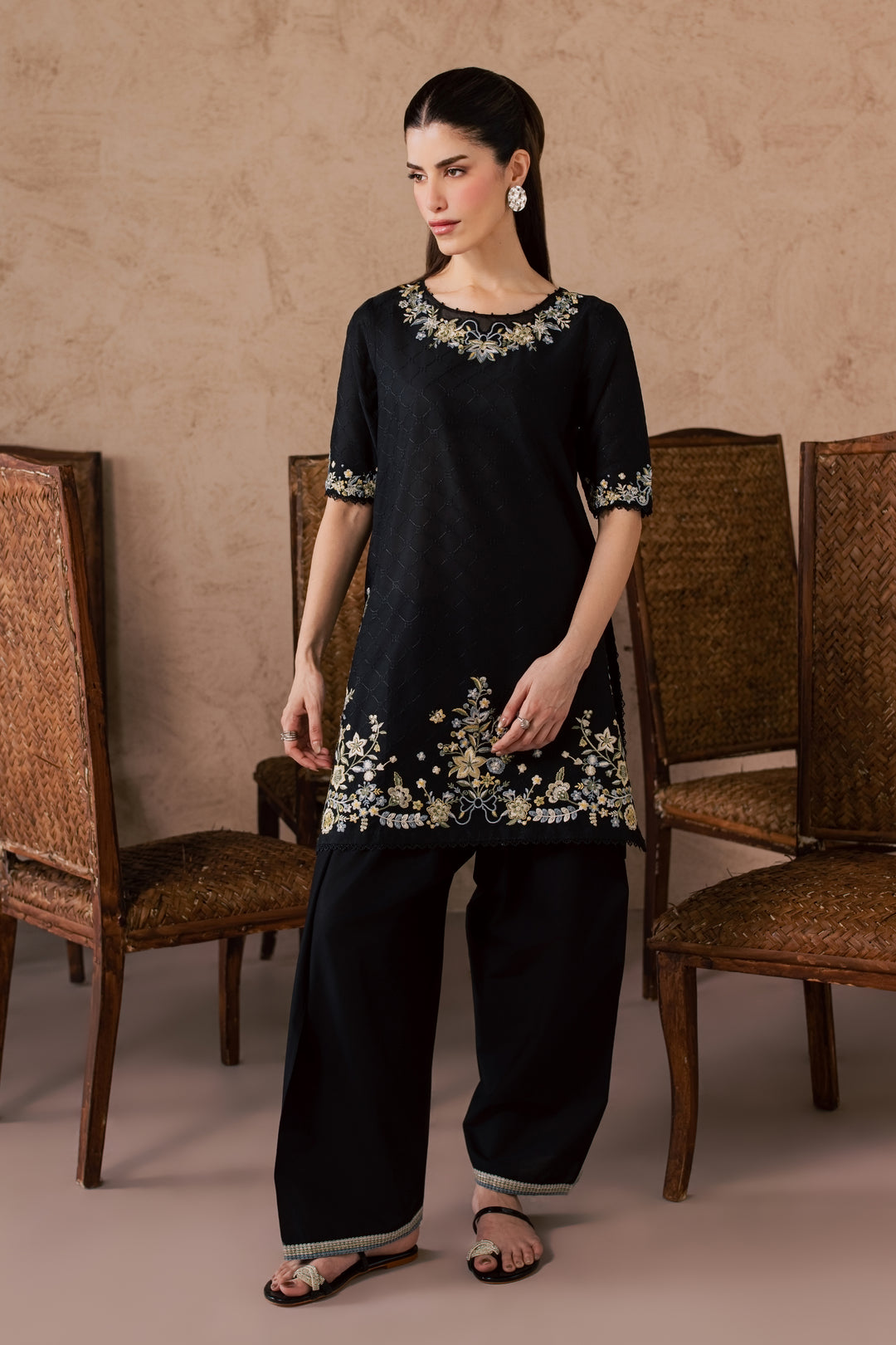 Venom Veil 2Pc - Embroidered Lawn Dress