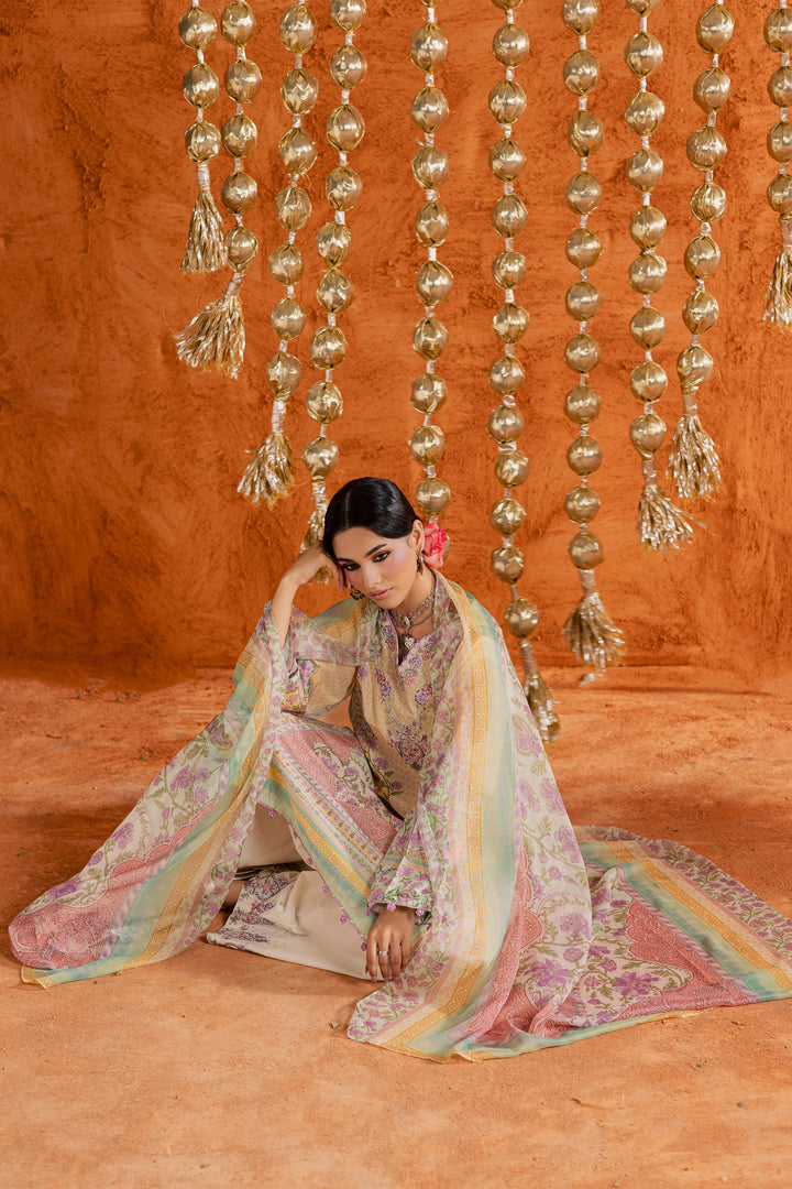 Yellow Tofu 3Pc - Printed Lawn Dress
