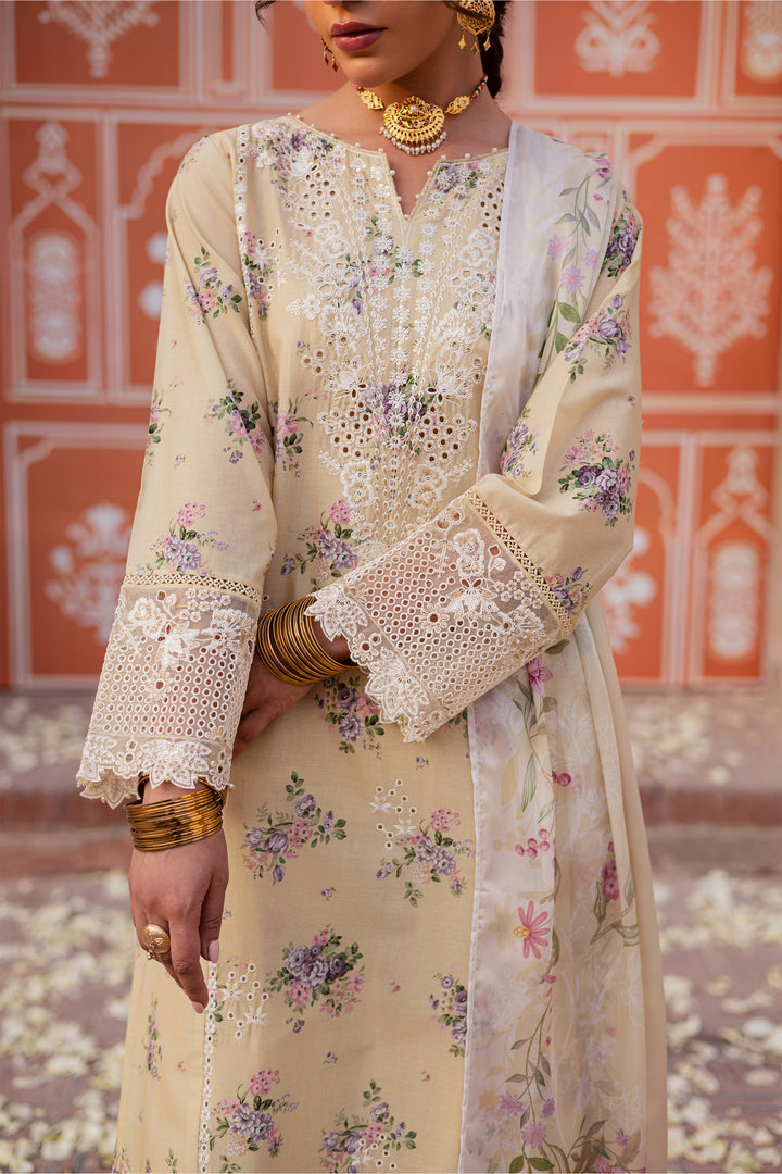 Yellow Pie 3Pc - Festive Eid Prints