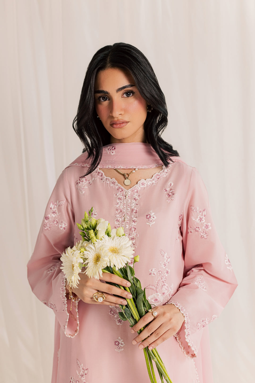 Seda 3Pc - Embroidered Lawn Dress