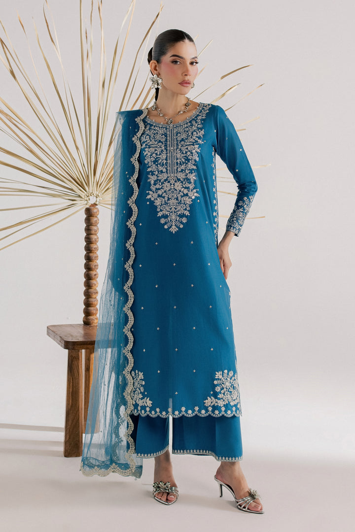 Pomeline 3Pc - Luxury Embroidered Lawn