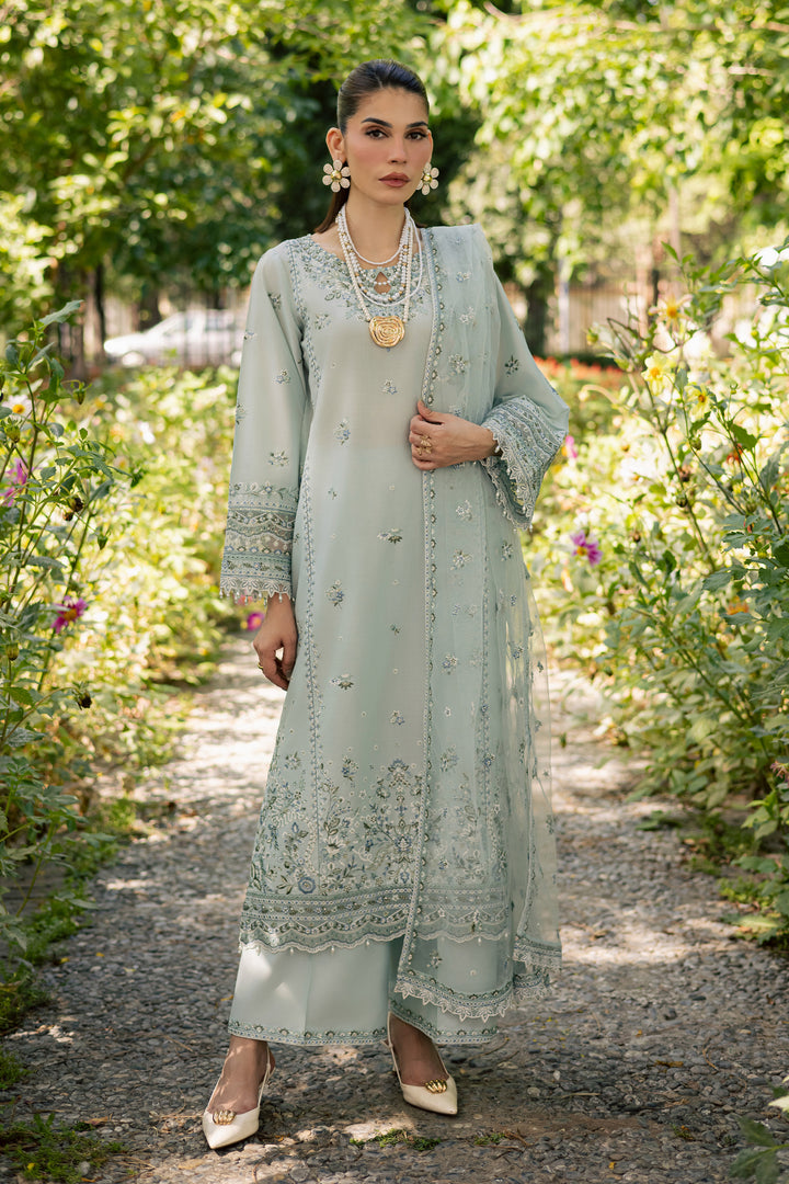 Blue Petra 3Pc - Festive Embroidered Lawn