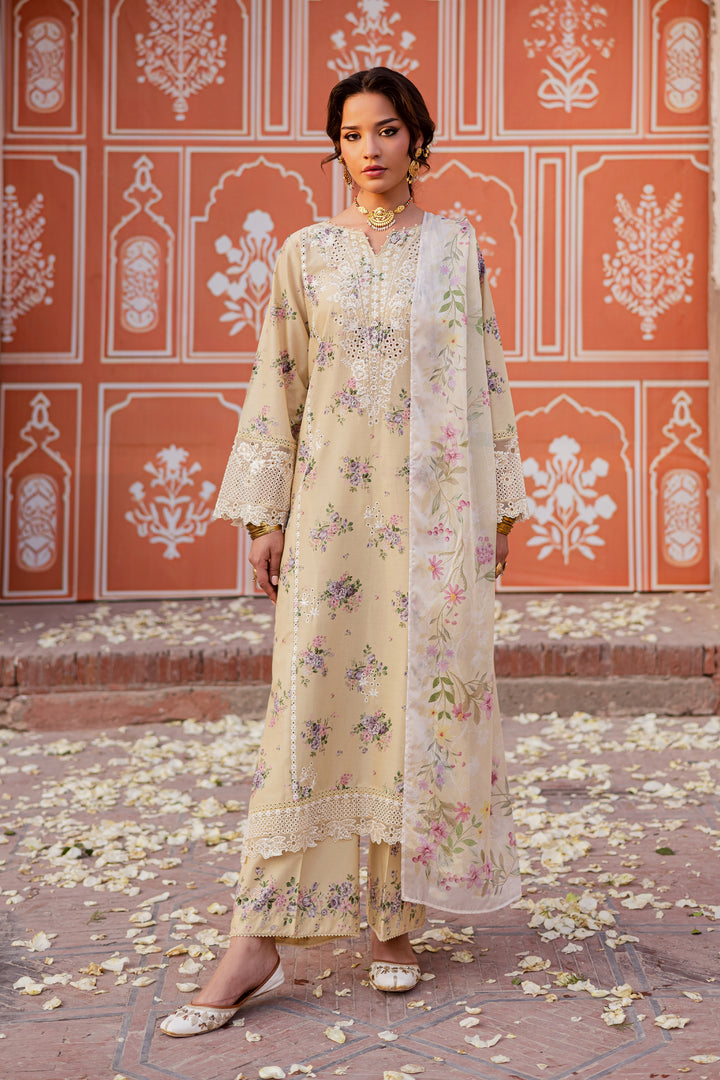 Yellow Pie 3Pc - Festive Eid Prints