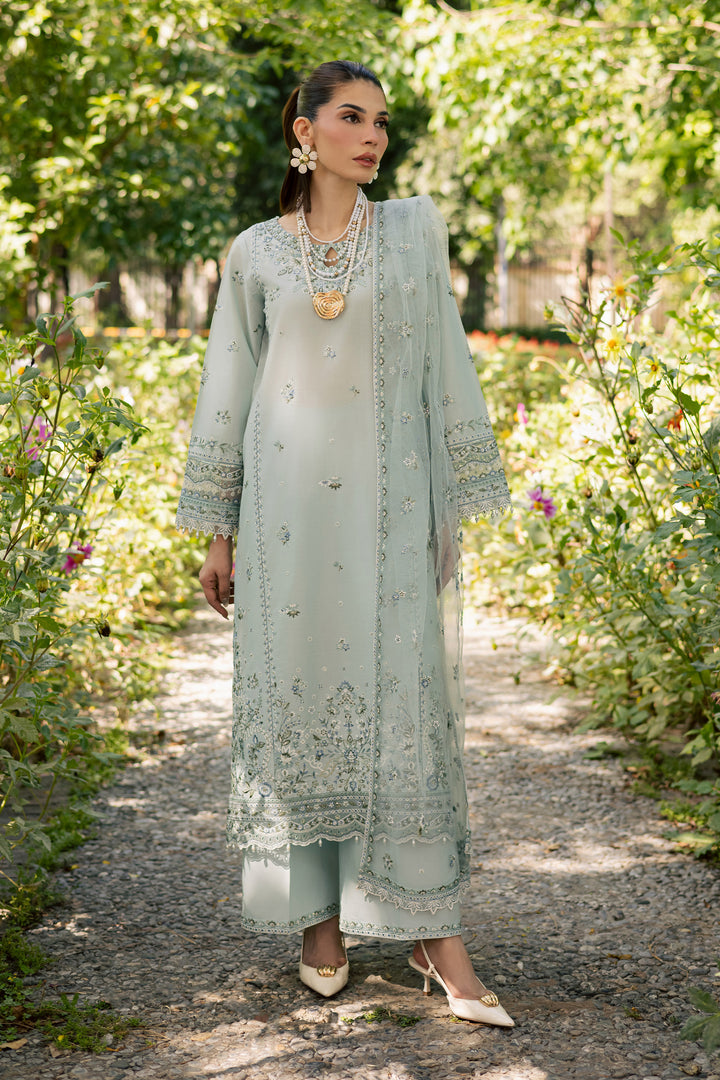Blue Petra 3Pc - Festive Embroidered Lawn