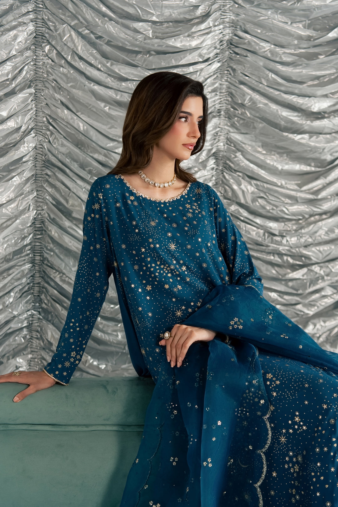 Aalana 3Pc - Festive Luxe Pret