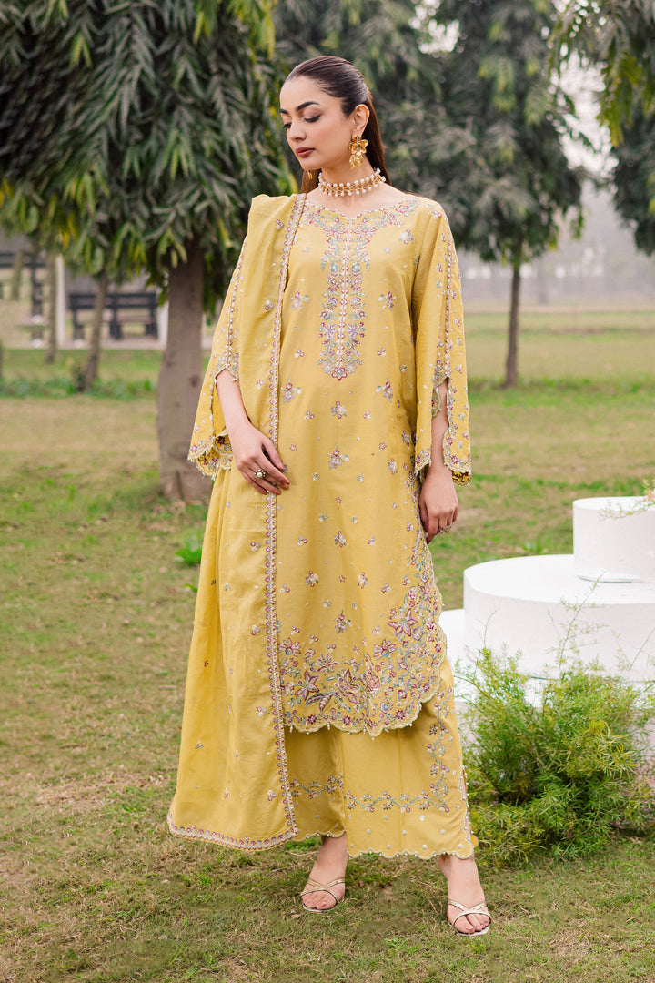 Salwah 3Pc - Festive Embroidered Lawn
