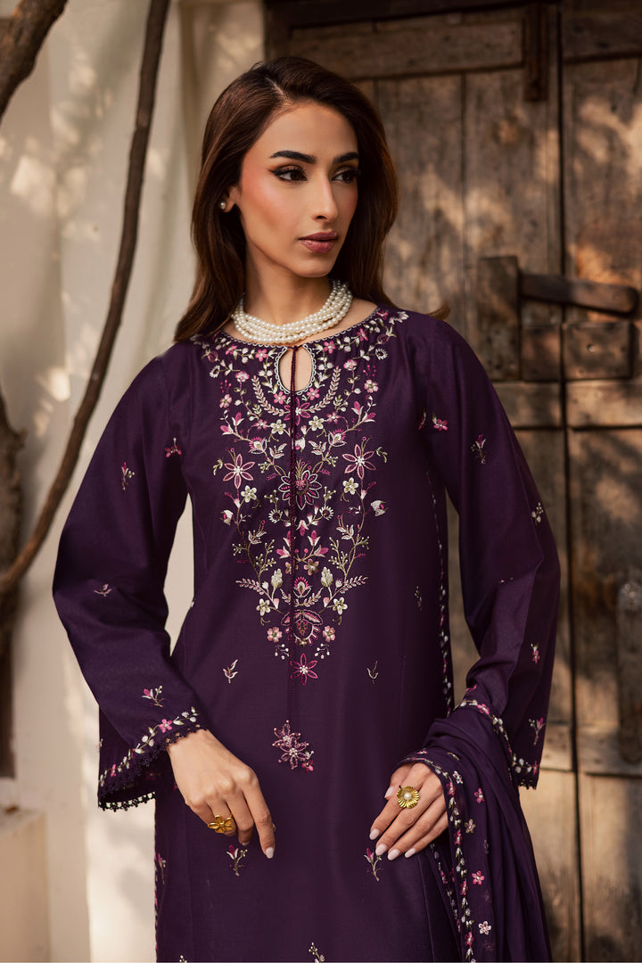 Malam 3Pc - Embroidered Festive Pret