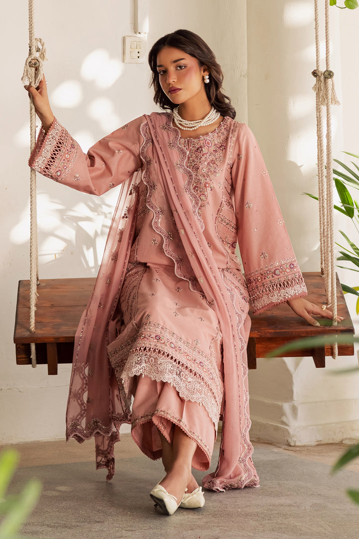 Gulzaar 3Pc - Embroidered Khaddar Dress