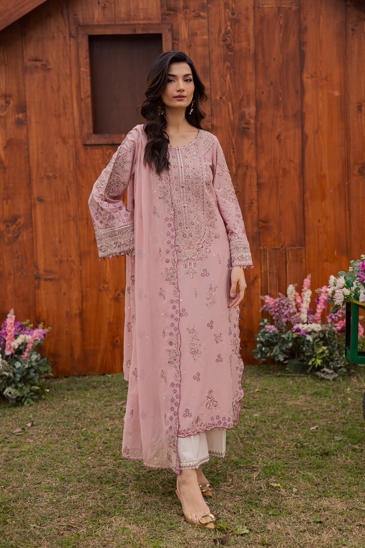 Toska 3Pc - Festive Embroidered Lawn