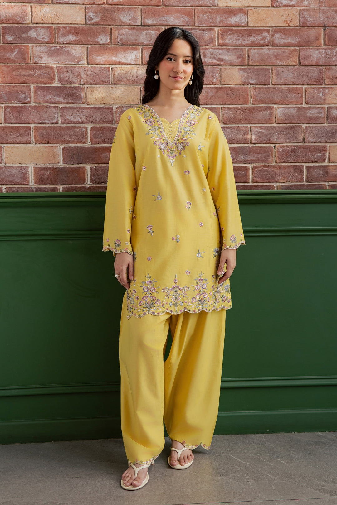 Auric 2Pc - Embroidered Lawn Dress