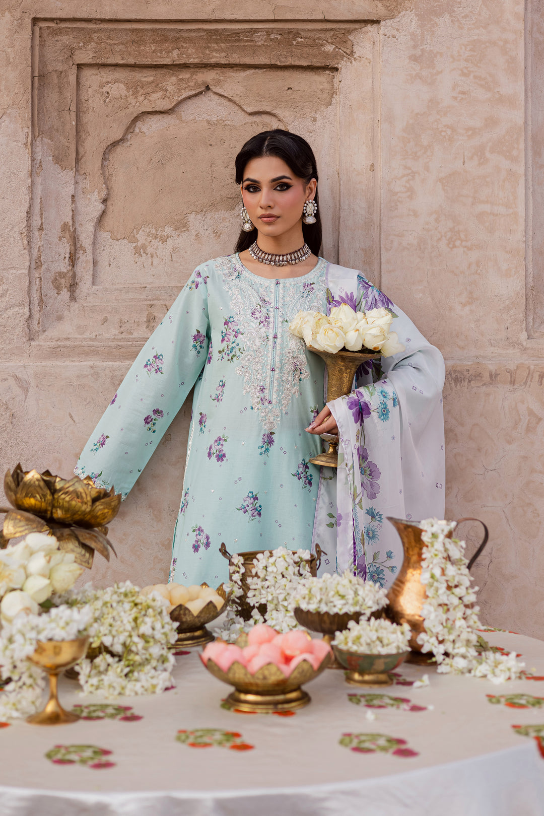 Morticia 3Pc - Festive Eid Prints