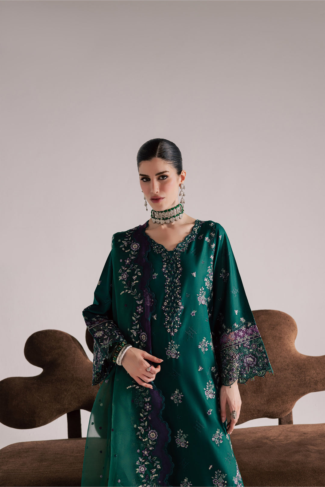 Purple Forest 3Pc - Festive Eid Pret