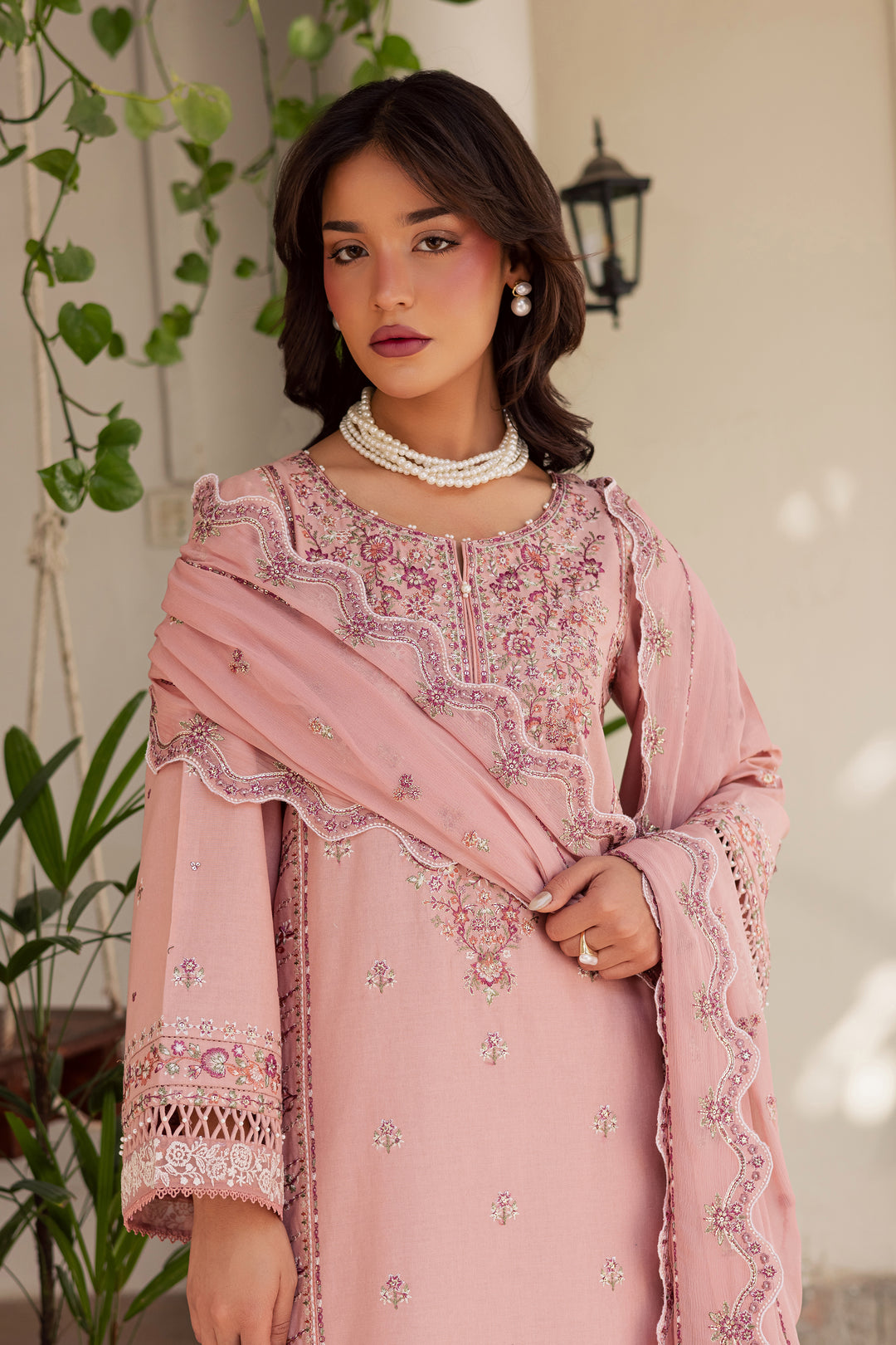 Gulzaar 3Pc - Embroidered Khaddar Dress